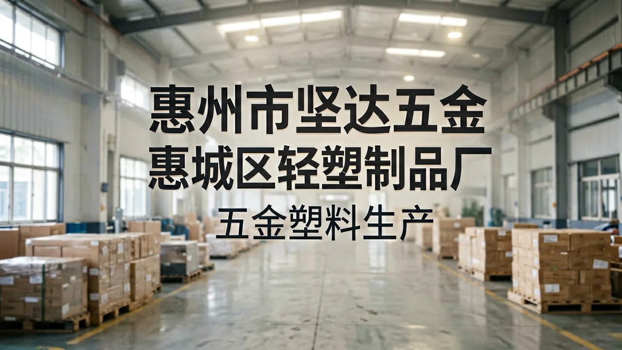 五金轻塑加工里的工序精度，藏着惠城制造的硬功夫